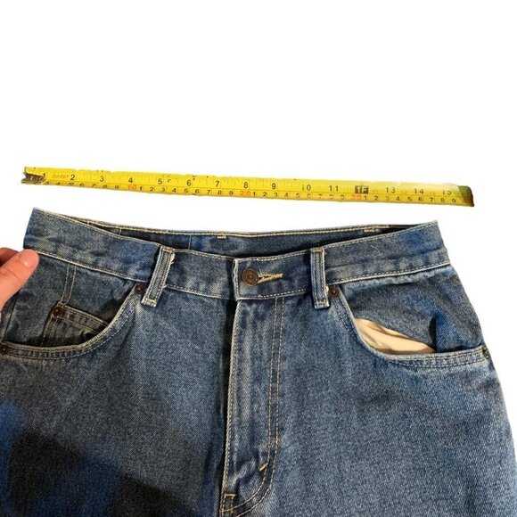 Vintage Orange Tab Levis Jeans Blue - Picture 12 of 14